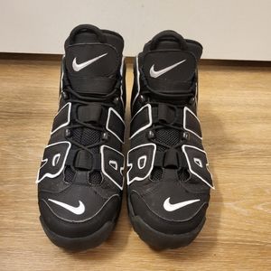 Nike Air Uptempo Black Sneakers. Men's Size 10.